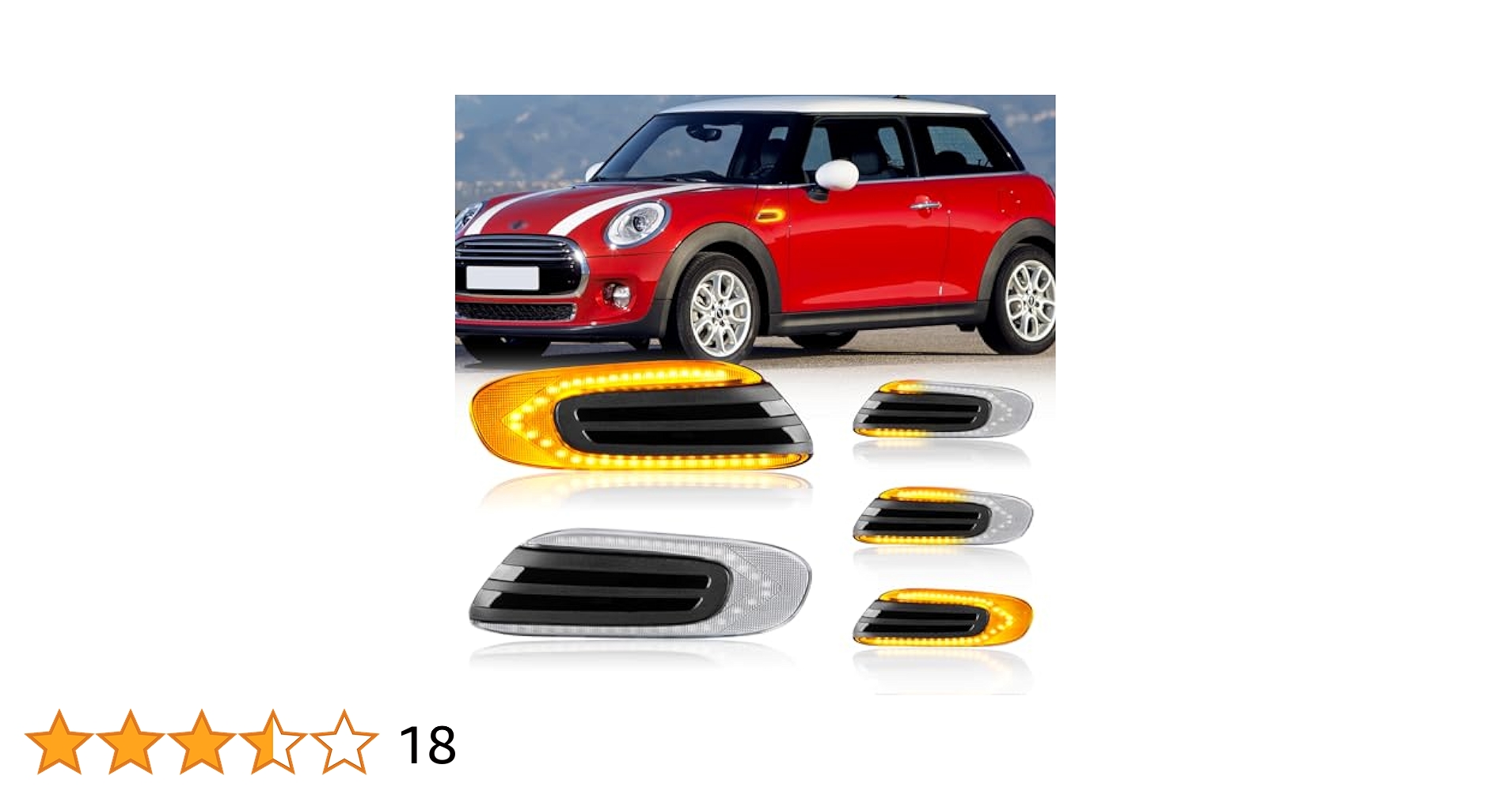 ミニクーパー S F55 サイドLEDウィンカー スモーク　中古 Amazon.co.jp: POPMOTORZ F55 F56 F57 LED サイドマーカー